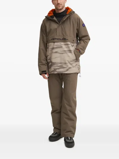 Rip Curl Logo-patch Ski Pants In Brown