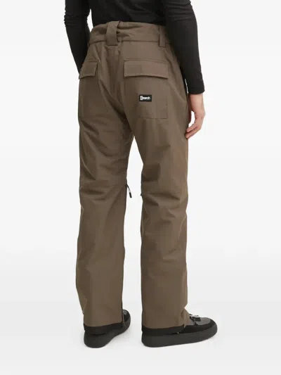 Rip Curl Logo-patch Ski Pants In Brown