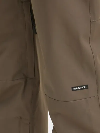 Rip Curl Logo-patch Ski Pants In Brown