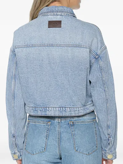 Armani Exchange Button-up Denim Jacket In Blue