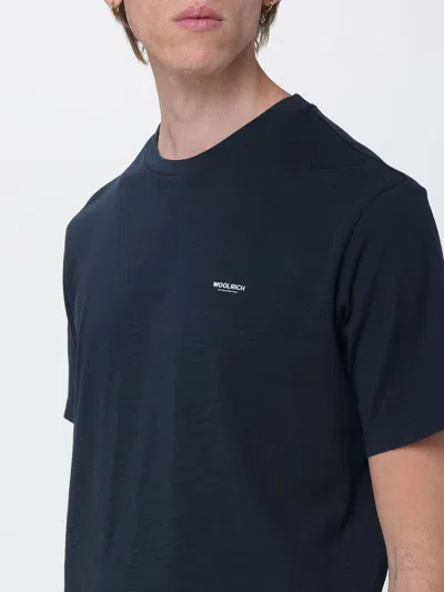 Woolrich T-shirt Men In Blue