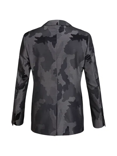 Billionaire Camouflage-pattern Blazer In Gray