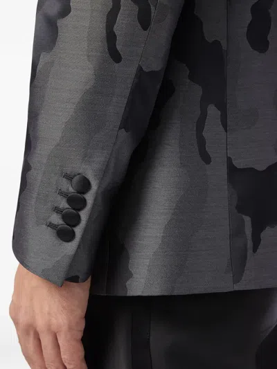 Billionaire Camouflage-pattern Blazer In Gray