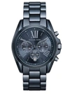 MICHAEL KORS Bradshaw Chronograph Blue IP Stainless Steel Bracelet Watch
