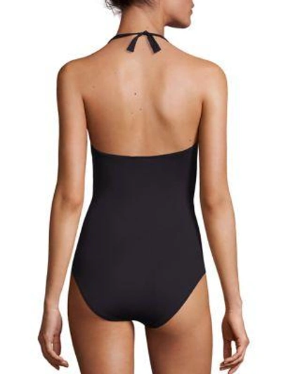 Shop Melissa Odabash One-piece Zanzibar Swimsuit In Black