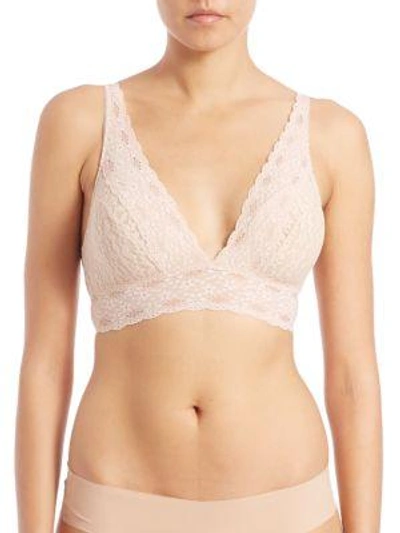 Shop Wacoal Halo Lace Soft-cup Bra In Nude