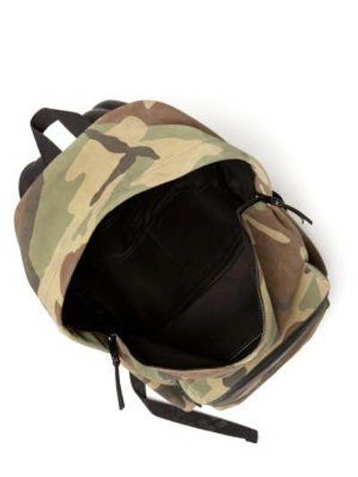 Shop Saint Laurent Camouflage Hunting Backpack In Cammeo