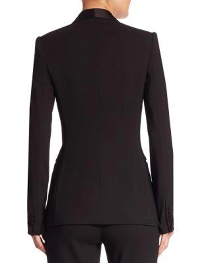 Shop Ralph Lauren Iconic Style Wool & Silk Sawyer Jacket In Black