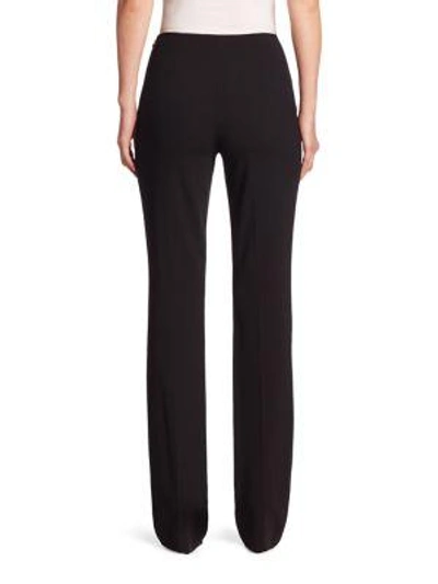 Shop Ralph Lauren Iconic Style Alanda Wool-blend Pants In Black