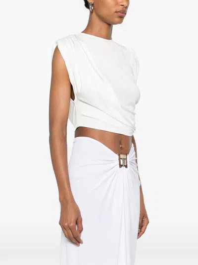 Christopher Esber Verve Draped Top In White