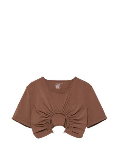 Christopher Esber U Prong Tee Bikini Top In Brown