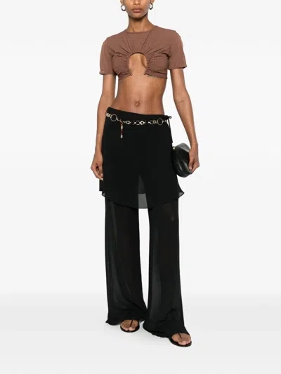 Christopher Esber U Prong Tee Bikini Top In Brown
