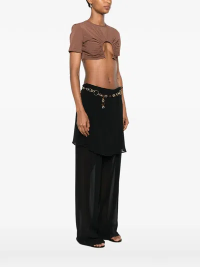 Christopher Esber U Prong Tee Bikini Top In Brown