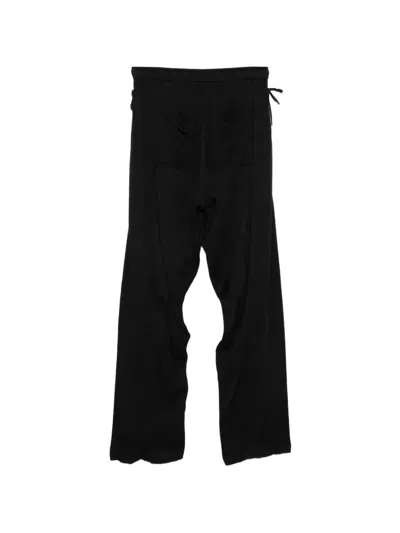 Julius Drawstring Trousers In Black