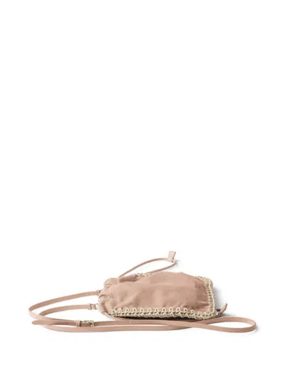 Prada Suede Smartphone Case In Black
