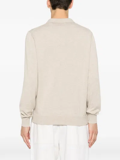 Gant Embroidered-logo T-shirt In Neutral