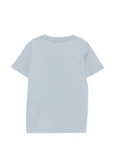 Versace Logo-print T-shirt In Blue