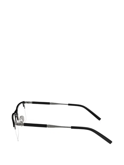 Ferragamo Rectangle-frame Semi-rimless Glasses In Black