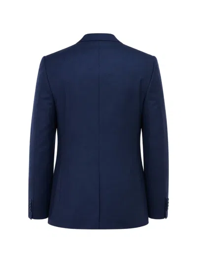 Corneliani Notch-lapel Single-breasted Blazer In Blue