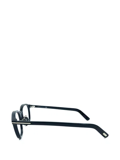 Tom Ford Round-frame Glasses In Black