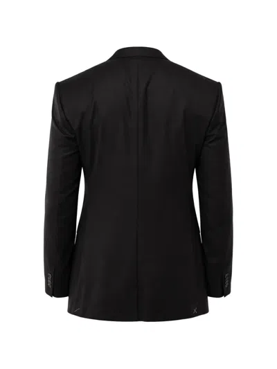 Corneliani Single-breasted Notch-lapel Blazer In Black