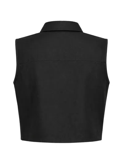 Hevron Kajta Sleeveless Shirt In Black