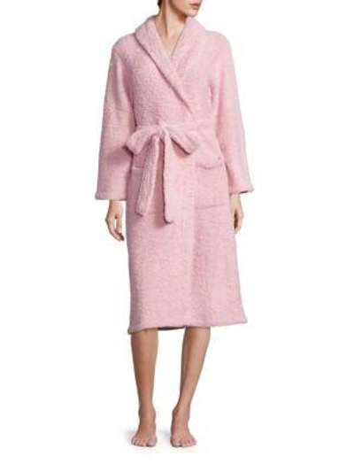 Shop Barefoot Dreams Cozychic Dressing Gown In Dusty Rose