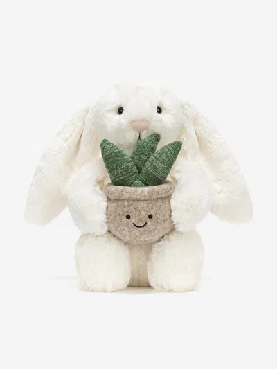 Jellycat Bashful Bunny With Aloe Plant Collectible In Neutral