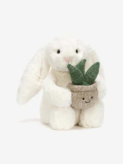 Jellycat Bashful Bunny With Aloe Plant Collectible In Neutral