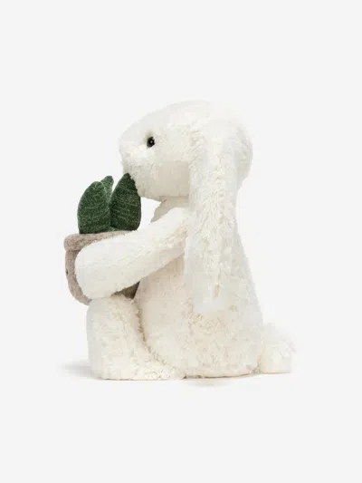 Jellycat Bashful Bunny With Aloe Plant Collectible In Neutral