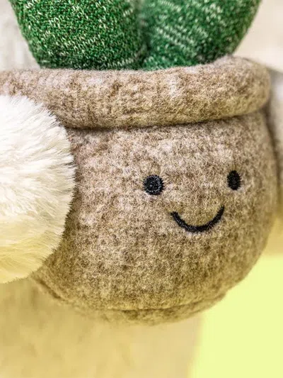 Jellycat Bashful Bunny With Aloe Plant Collectible In Neutral