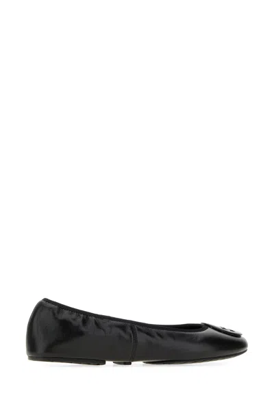 Tory Burch Leather Reva Travel Ballet Flats In Multi
