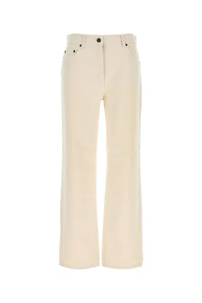 The Row Fargo Rigid High-rise Straight-leg Jeans In Neutral
