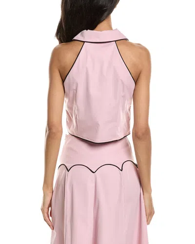 To My Lovers Solid Blouse In Pink