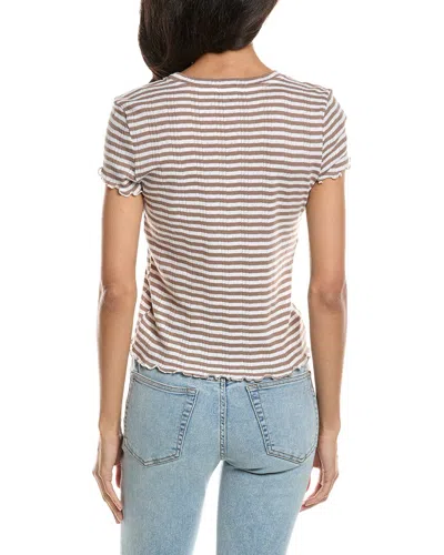 Splendid Pointelle Tee In Multi