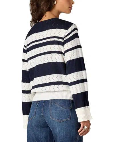 Wit & Wisdom Double Layer Round Neck Sweater In Multi