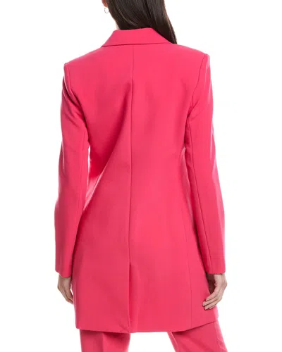 Karl Lagerfeld Solid Blazer In Pink
