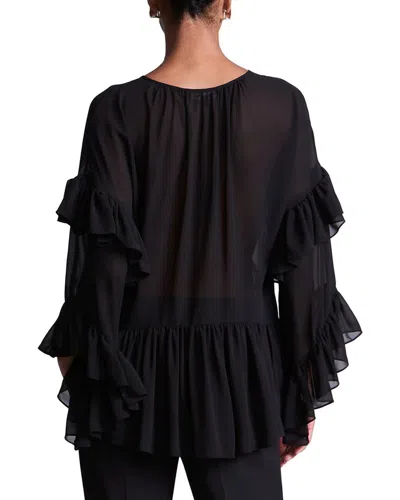 Bcbgmaxazria Ruffle Swing Top In Multi