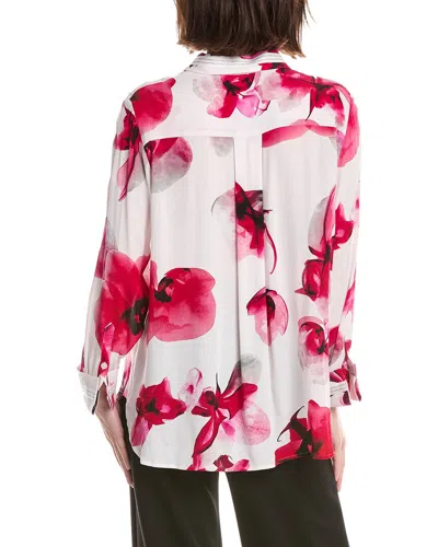 Lemon Grass Beaded Twill Blouse In Multi