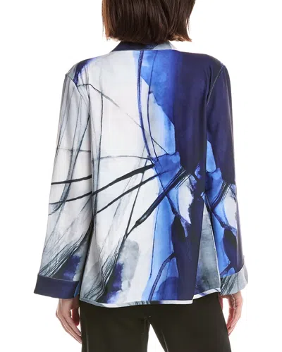 Lemon Grass Reversible Buttoned Cape Jacket In Green