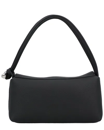 Longchamp Roseau M Sleek Rectangular Shoulder Bag In Black