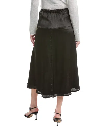 Nicole Miller Solid Skirt In Green
