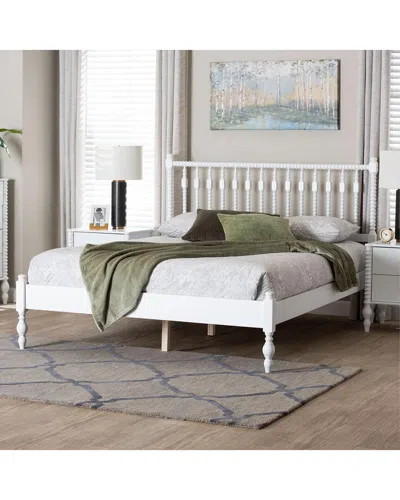 Baxton Studio Callison Spindle Platform Bed In White