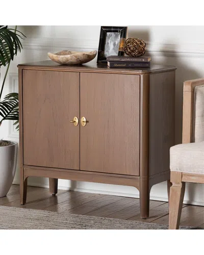 Baxton Studio Latifa Storage Cabinet In Brown