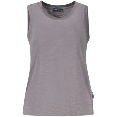 North Sails Black Polyester Tank Top In Gray