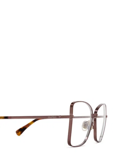 Max Mara Square Frame Glasses In Gold
