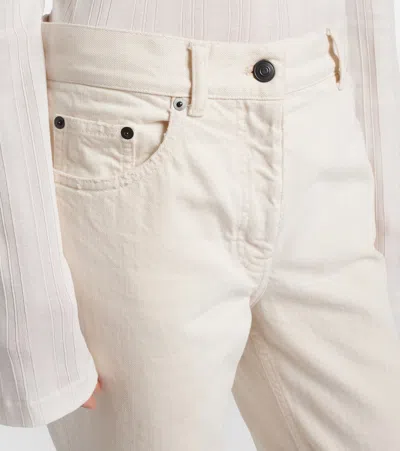 The Row Fargo Rigid High-rise Straight-leg Jeans In White