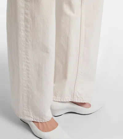 The Row Fargo Rigid High-rise Straight-leg Jeans In White