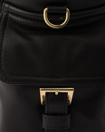 Prada Medium Explore Leather Tote Bag In Black