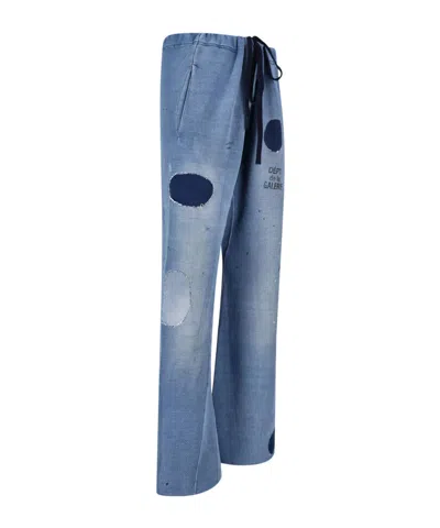 Gallery Dept. Drawstring Casual Pants In Blue